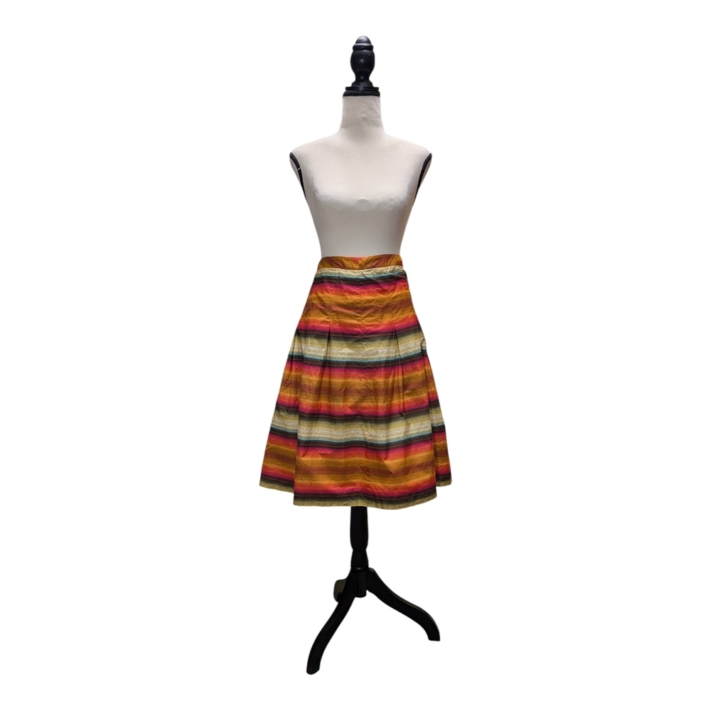 *2 FOR 1* Talbots Black and Multicolor A-Line Skirt - Picture 5 of 8
